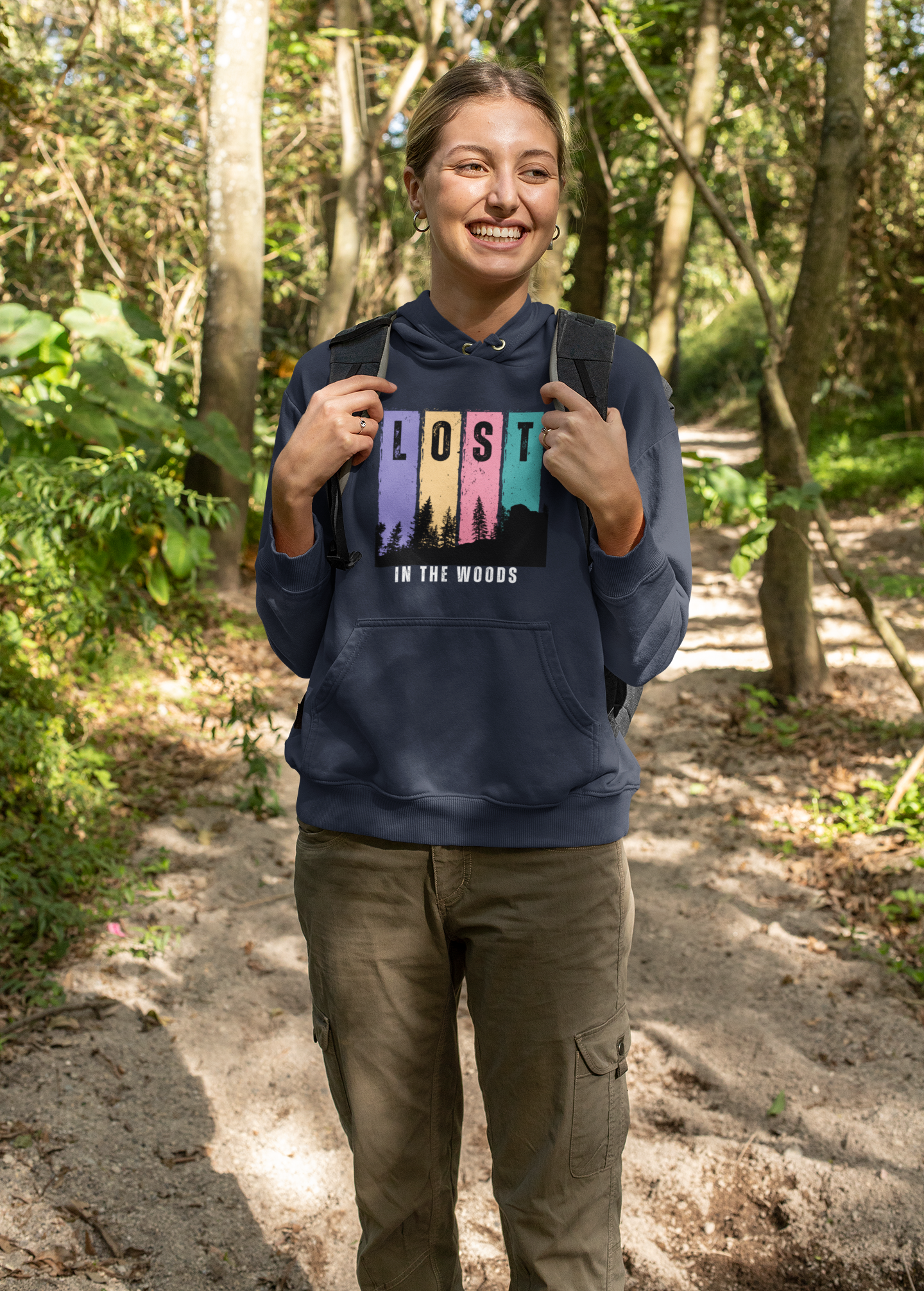 Lost in the Woods Unisex Hoodie – Adventure Hiking Hoodie for Outdoor Explorers